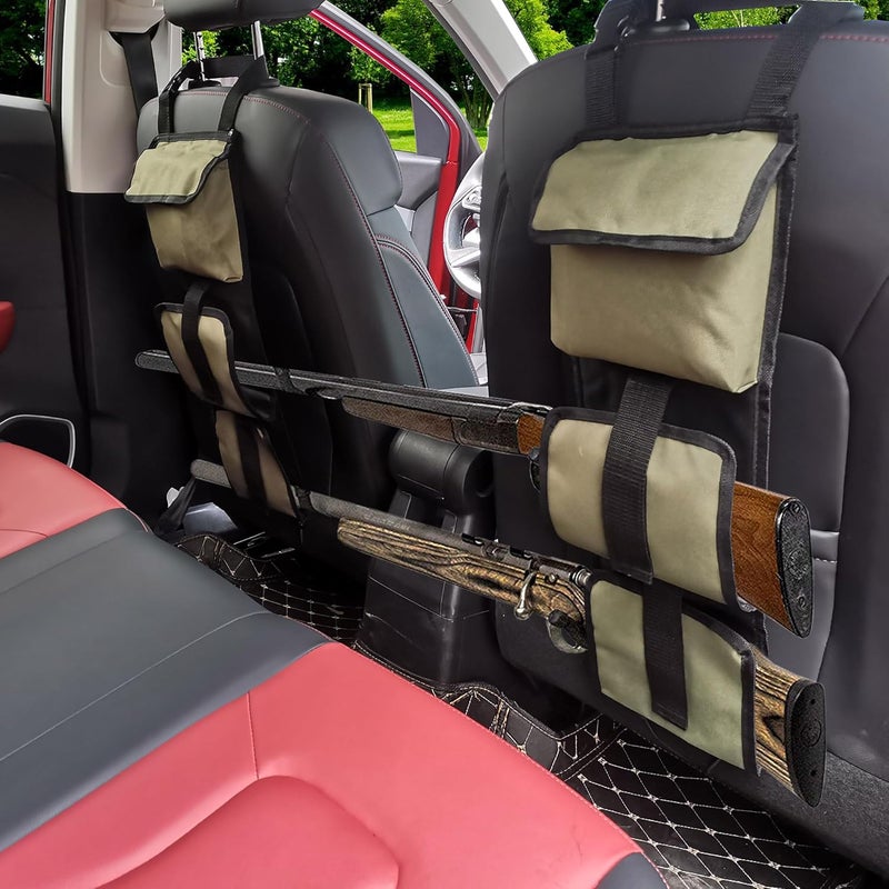 liyidaing Seat Back Gun Rack, Gun Sling Bag, Camo Front Seat Gun Organizer Holder for Hunting Rifles/Shotguns for 3 Guns, Rifles, Shotguns in Cars, Trucks & SUV for Hunting Sports Camouflage - Image 3
